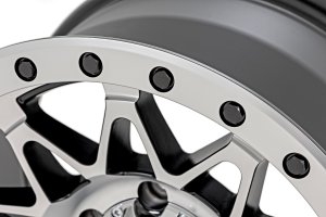 Jeep Wagoneer Wheel - Rough Country - 78 Series with Simulated Beadlock - Bronze with Black Lip - '72-'83 Jeep Wagoneer Wheel - Rough Country - 78 Series with Simulated Beadlock - Bronze with Black Lip - '72-'83